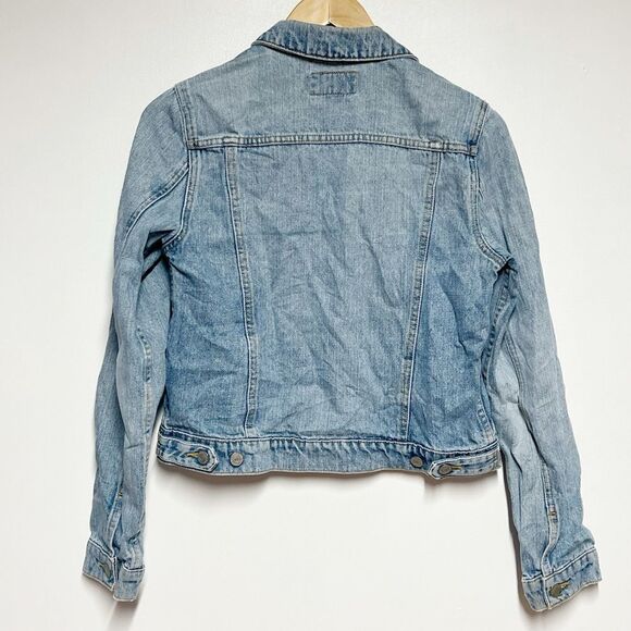 Vintage Ralph Lauren Polo Women’s Trucker Crop Jean Jacket Sz M - Picture 2 of 5